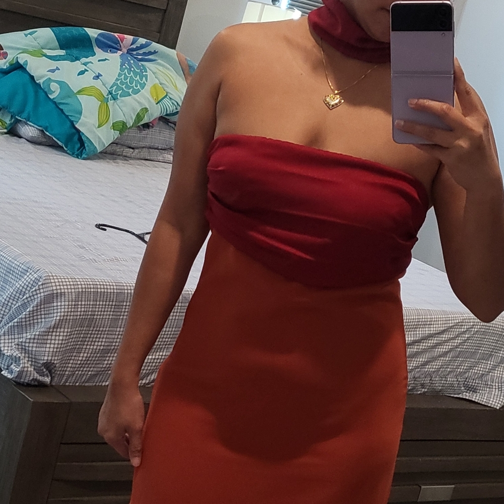 Fall bridesmaid dress